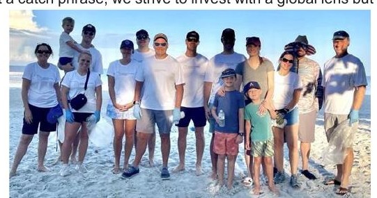 NGA team participating in the Coastal Cleanup